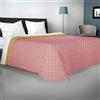 Viterbo Biancheria - Copriletto Singolo Estivo e Primaverile Leggero, Trapuntino Double Face Realizzato in Italia, Trapunta Leggera 170x250cm (Singolo (880), Rosa Cipria/Oro)