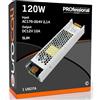 Eurocali 1x Alimentatore per Strisce LED e per altri tipi di dispositivi per uso interno potenza 120W 220V out 12V in metallo Eurocali
