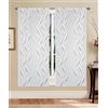 GBiancheria Tende a pannello Madrid 60 cm - coppia tende semitrasparenti in jacquard moderne ed eleganti, disponibili in vari colori, facili da lavare e subito pronte da appendere (Tortora, 60x150 cm)