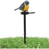 Generic Luci per esterni a forma di animale da giardino, simpatica statua a forma di animale da giardino, in resina, a energia solare, con paletto, per cortile, prato, paesaggio decorativo