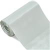 TONIFUL Nastro di raso in tinta unita, per cerimonie di taglio, cucito, feste, sedie, runner da tavolo, fiocchi per auto, interni ed esterni, largo 15,2 cm x 20 m, argento