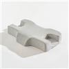 IlGruppone Cuscino Antirughe in Memory Foam Ergonomico 62x38x10 cm Supporto Cervicale Ortopedico per Dormire Supini e Laterali, Anti Pressione Viso, Federa Morbida Rimovibile e Lavabile