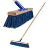 Kadax Road Brooms con un gambo lungo fatto di legno e nylon, spazzatrici con supporto per stelo metallico, ampio trambusto industriale e trambusto, comoda scopa di sala, sabbia, vari grandi (30 cm)