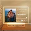 Mocessory Spotify Personalizzata con Foto - Targa Spotify Glass Regalo Donna Compleanno - idea regalo nome canzone artista foto - Regali per San Valentino, uomini, donne, coppie, anniversari, Natale
