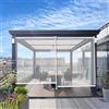 Generic Tenda a Rullo Trasparente,Tapparella Avvolgibile per Esterni Pergola,Tende PVC Antivento Antipolvere per Giardino,Balcone,Porta del Patio,W120xH200cm