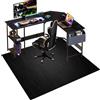 Qesjodfu Tappeto per Sedia Gaming 120 x 140 cm Tappetino per Pavimenti Duri Tappeto Salvapavimento Antiscivolo Tappeto per Sedia con Ruote Tappetino per Sedia da Ufficio Gaming per Parquet e Pavimenti Duri