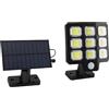 Spacnana Luce Solare per Esterni, Proiettore Solare in ABS, 240 LED 3000LM, Telecomando per Giardini e Cortili