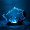 Drawelry Lampada Luce in Resina Epossidica Ocean Creative Wood Multicolore, Lampada Oceanica Acquatica Profonda a Forma di Onda Fatta a Mano, Subacqueo Grotta Marina Luce Notturna LED Decorazione Regalo Natale