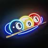 Ulalaza Biliardo Palla Neon Segno Calcio UV Stampato LED Light Sign per Snooker Pool Hall Palestra Bar Negozi Camera da letto Decorazione Della Parete USB Dimmer