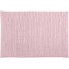 MSV - Tappetino da bagno in microfibra di ciniglia - Pelo lungo, antiscivolo - Comodo anello per appenderlo - Comfort e igiene ottimizzati - Rosa pastello - Tappetino singolo - 60x90 cm