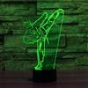 KJsdaADSA 3D Taekwondo Karate Night Light 7 colori Lampada dell'umore Touch USB Tavolo Scrivania Decorazione LED Bambini presenti Kids Home Party Regalo di compleanno Giocattoli