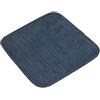 Rr tianshi 2 cuscini quadrati per sedie da pranzo, portatili, quadrati, antiscivolo, con fibbia, per casa, giardino, interni ed esterni (35 x 35 cm, blu)