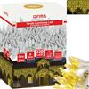 GINMA Tenda Luminosa LED - Luci di Natale Esterno Professionali - Certificata IP44 - Basso Consumo e Impermeabili, Effetto Cascata - Prolungabile (Oro, 5 metri (220 LED))