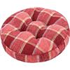 uyeoco Set di 4/2/1 Cuscini Rotondi per Sedie Cucina, 40x40/45x45 per Sedie da Pranzo,Esterno, Giardino, Cucina, Ufficio, Soggiorno(A15,1PCS_45X45CM)