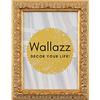 Wallazz Cornice Portafoto in Legno Pregiato - Made in Italy - Vetro Sintetico Infrangibile Crilex - Disponibile in Diverse Varianti - Design Italiano e Qualità Artigianale,30x45cm Foglia Oro
