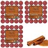 Sicignano Casalinghi Ingrosso Casalinghi Sicignano Lumino Candele Profumate Cera Tea Light Indian Canella Confezione 75 Pezzi, Dimensione 3.8x1.9h cm, Durata 4 ore, Utili per Decorazioni Casa Cena Atmosfera