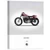 DìMò ART Quadro Stampa su Tela con Telaio in Legno Rogan Mark Harley Davidson XR 750 1972 Misura 40x30 CM