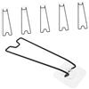 Gatuida Set Facile Installazione da 6 Cavalletti per Cornici da Tavolo Supporto Regolabile in Acciaio al Carbonio Nero Compatto e Leggero per Cornice per Desktop