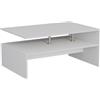 Vicco Tavolino da salotto Amato, Bianco, 90 x 52.6 cm