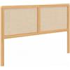 IDMarket - Testiera 160 cm canna e legno EDHEN