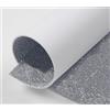 Generico 5 Fogli Gomma Eva Glitter 40x60 cm - 2 mm per Torte e Decorazioni | Schiuma Eva PROGETTI ARTISTICI Artigianali Fai da Te Carta BRICOLAGE (Argento)