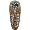 Coco Papaya Artisanal Maschera Africano in Legno 30 cm, Motivo Tartaruga.