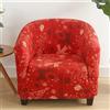 Hearda Natale Copripoltrona 1 Posto, Babbo Natale Universale Copripoltrona, Elastico Copri Poltrona con Braccioli, Antiscivolo Cocktail Copri Poltrona, per Bar Soggiorno Camera da Letto (Rosso 5)