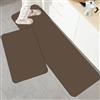 Hixingo Tappeto Cucina in Diatomite, Passatoia Cucina Antiscivolo Lavabile Tappeti da Cucina Tappeto da Cucina Tappeto da Bagno Tappetino per Doccia (Marrone,40x120cm)