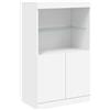 vidaXL Credenza con Luci LED Bianca 60,5x37x100 cm