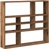 vidaXL Scaffale a Parete Legno Vecchio 90x16x78 cm Legno Multistrato