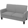 vidaXL Divano a 2 Posti 135x65x76 cm Grigio Chiaro Sofà Divanetto Poltroncina