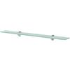 vidaXL Mensola Galleggiante in Vetro 80x20 cm Ripiano Muro Espositore Scaffale