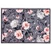 Astra tappetino morbido e soffice Pure & Soft - tappetino antipolvere colorato - zerbino per interni - zerbino resistente - 50x70cm (colore: fiori grigio-rosa)