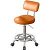 Generic Sgabello a sella con schienale, sedia a sella dal design ergonomico, altezza regolabile, adatto for saloni di bellezza, spa e uffici(Color-2)