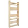 Pekiedo SWEETME Libreria Montessoriana da Parete per Bambini, Scaffale Portagiochi Fumetti Libri Cameretta 4 Ripiani, Mensole Basse da Muro