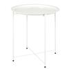 AKTIVE Max Home Tavolino rotondo, 47x52 cm, Peso massimo supportato 5 kg, Acciaio bianco, Tavolini in metallo, Con vassoio estraibile, Decorativo soggiorno, Camera da letto (18501)