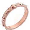 Holyart Anello rosario argento 925 rosé grani croce, 21 mm (0.826 inc.) - EU/IT 26