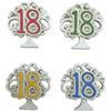 Ingrosso e Risparmio Bomboniere Compleanno 12PZ Magneti Albero della Vita in Resina con Numero 18 colorato Assortito in 4 Colori Diciottesimo Compleanno Evento Ragazzo Ragazza