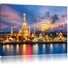 Pixxprint Temple Bangkok Thaïlande Stampa su Tela 120x80 cm Artistica murale