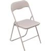 5 five simply smart 5five - sedia pieghevole in pvc beige