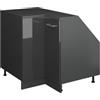 Vicco Mobile cucina angolare per sottotetto R-Line, Antracite lucido, 75.6 cm con 1 porta, carcassa dell'armadio profondità 60 cm, per la libera combinazione all'interno di sistemi cucina modulari