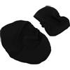 GALPADA Fodera per Cuscino Poggiatesta e Supporto Lombare per Sedia da Gioco Copertura Morbida Traspirante Nera Set 2 Pezzi per Ufficio e Gaming Adatta a Sedie da Computer Ergonomiche