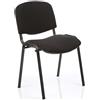 Next Day Office Chairs Il giorno successivo sedie da ufficio iso impilabile sedia nero tessuto nero telaio senza braccioli