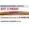 Reti D'Amora Kit 3 DOGHE Letto Larghezza Standard 5,2cm Lunghezza da 59 A 89 cm SPESSORE 8 mm (70 X 5.2 cm)