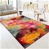Paco Home Tappeto Salotto Moderno Soggiorno Pelo Corto Moderno Vintage Motivo Astratto Colorato, Dimensione:160x230 cm, Colore:Multicolore 5