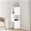 Generico Mobile angolare Bianco 30,5x30x95cm Legno Multistrato,Bianco,12.63kg,889829