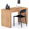 Mobili Fiver, Scrivania Evolution 120x60, Rovere Rustico con Due Gambe, NO, Scrivania moderna per Camera, Ufficio, Made in Italy