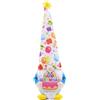 Generisch Gnomo di compleanno, peluche, 20 cm, graziosa decorazione per bambini, decorazione per la casa, Tomtes & Nani