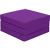 Ready Steady Bed - Materasso pieghevole singolo a Z | Letto a Z pieghevole e resistente all'acqua | Materasso per bambini, ospiti, soggiorno, camera da letto, pernottamento | Pouf futon comodo |