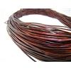 esnado Cordino rotondo in cuoio, 1,5 mm, colore/lunghezza: a scelta, marrone antico, 25 m
